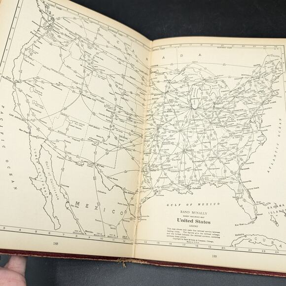 The Literary Digest 1931 Atlas of the World and Gazetteer Book Rand McNally Maps - Picture 8 of 15